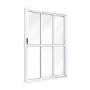 Ver imagem 2 de Porta de Aluminío de Correr 213x150cm 3 Folhas com Divisão e Vidro Riobras