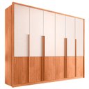Ver imagem 2 de Guarda Roupa Casal 6 Portas 6 Gavetas Suburban Gold 100% Mdf Espresso Móveis