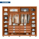 Ver imagem 5 de Guarda Roupa Casal 6 Portas 6 Gavetas Suburban Gold 100% MDF Espresso Móveis Marrom/Freijo/Off White