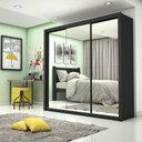 Ver imagem 2 de Guarda-roupa Casal Melissa com 4 Gavetas Super Glass Carioca Móveis