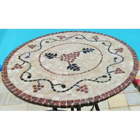 Mesa em Mosaico Bacco - Somente o Tampo 120cm