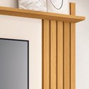 Ver imagem 6 de Painel para TV 55 pol com Bancada Suspensa Lake B01 Cinamomo Off White - Lyam Decor