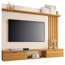 Ver imagem 2 de Painel para TV 55 pol com Bancada Suspensa Lake B01 Cinamomo Off White - Lyam Decor