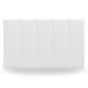 Ver imagem 1 de Kit 5 Peças Cabeceira Modular Cama Box 60x20 Solteiro Cores:branco