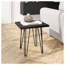 Ver imagem 2 de Mesa Centro Lateral Apoio (montada) Iron 47 Cm Preta Caemmun