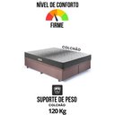 Ver imagem 6 de Cama Baú King 193x203 Suede Marrom com Dual Firm Espuma Ecoflex