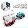 Brinquedo Lego City Blocos de Montar Transportadora de Cavalos 196 peças 4 Bonequinhos 5+ Anos - 3
