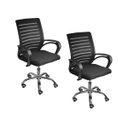 Ver imagem 1 de Kit 2 Cadeiras de Escritório Secretaria Diretor Roma Ergonômica