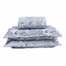 Colcha Casal com 2 Porta Travesseiros Jacquard Memory Azul J Serrano - 1