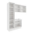 Ver imagem 3 de Lavanderia Modulada Kappesberg Celeste 4 Peças Branco/nogueira 210cm
