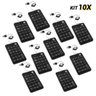Kit 10 Teclados Numéricos com cabo retrátil USB Preto Bright - 5