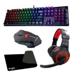Kit Gamer Teclado Mecânico Mouse Gamer Headset Led Mouse Pad - 1
