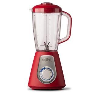 Liquidificador Super Blender Cellini Vermelho 4 Velocidades Faca de 7 Lâminas 1000w 127v