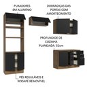 Ver imagem 5 de Armário de Cozinha Completa 270cm Rustic/Preto Agata Madesa 07