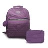 Kit Mochila Rebecca Bonbon Roxo Notebook+ Estojo Box Escolar - 1