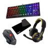 Kit Gamer Mouse Gamer Teclado Mecânico Headset 7.1 Mouse Pad - 1