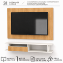 Ver imagem 3 de Painel com Rack Funcional para TV - Tokyo Slim 136cm