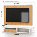 Ver imagem 4 de Painel com Rack Funcional para TV - Tokyo Slim 136cm