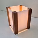 Ver imagem 4 de Luminária de Mesa Decorativa Madeira Maciça Nobre Artesanal