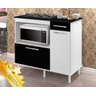 Balcao Honduras cor BR / PRETO p/ cooktop 5 bocas e p/ Forno PASSE BEM - 6
