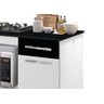 Balcao Honduras cor BR / PRETO p/ cooktop 5 bocas e p/ Forno PASSE BEM - 5