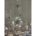 Ver imagem 2 de Lustre Pendente Dente de Leão Redondo Rose Gold Cristais 9G9 50cm