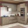 Cozinha Completa Planejada de Canto 2,59x1,68mt 09 Peças Linha Maxxi Cj14-115 Kappesberg - Nogal - 1