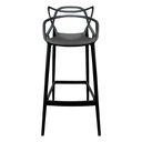 Ver imagem 2 de KIT 6 BANQUETAS ALLEGRA DESIGN PRETO SALA DE JANTAR COZINHA