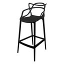 Ver imagem 3 de KIT 6 BANQUETAS ALLEGRA DESIGN PRETO SALA DE JANTAR COZINHA