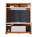 Ver imagem 4 de Estante para TV até 65 Polegadas Belaya 2 Portas - Freijó/Off White Matte