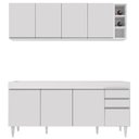 Ver imagem 6 de Armário Nevada e Balcão para Pia 180cm Dallas Branco - Lumil