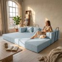 Ver imagem 3 de Sofá Cama 3 Lugares na Caixa 190 cm Capri Bouclê B05 - D'Rossi