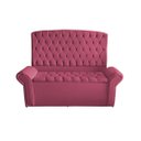 Ver imagem 1 de Kit Dubaí Cabeceira de Cama Box Casal e Recamier Baú Solteiro 90 Cm Suede Rosa Bebê do Lar Móveis