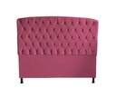 Ver imagem 2 de Kit Dubaí Cabeceira de Cama Box Casal e Recamier Baú Solteiro 90 Cm Suede Rosa Bebê do Lar Móveis