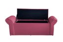 Ver imagem 3 de Kit Dubaí Cabeceira de Cama Box Casal e Recamier Baú Solteiro 90 Cm Suede Rosa Bebê do Lar Móveis