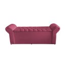Ver imagem 4 de Kit Dubaí Cabeceira de Cama Box Casal e Recamier Baú Solteiro 90 Cm Suede Rosa Bebê do Lar Móveis
