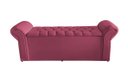 Ver imagem 4 de Kit Dubaí Cabeceira de Cama Box Casal e Recamier Baú Solteiro 90 Cm Suede Rosa Bebê do Lar Móveis