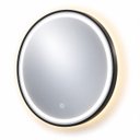Ver imagem 2 de Espelho Decorativo Redondo Borda Preta com Iluminação 90cm
