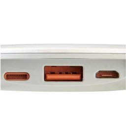 Carregador 2 em 1 Portátil e Por Indução Btw-501 Branco Maketech - 6