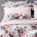 Ver imagem 5 de Capa de Duvet Algodão Casal 230 Fios Lily Garden Blue Gardenia