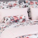 Ver imagem 4 de Capa de Duvet Algodão Casal 230 Fios Lily Garden Blue Gardenia