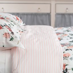 Capa de Duvet Algodão Casal 230 Fios Lily Garden Blue Gardenia - 2