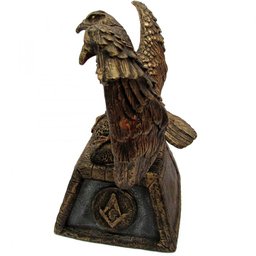 Estátua Águia bicéfala grau 33 - inspetor geral do rito (17cm) Relaxar e Meditar - 2