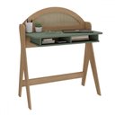 Ver imagem 2 de Mesa Escrivaninha Mali 100% Mdf Carvalho/menta - Pnr Móveis