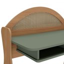 Ver imagem 3 de Mesa Escrivaninha Mali 100% Mdf Carvalho/menta - Pnr Móveis