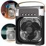 Ventilador Portátil Mesa Mini Ar Condicionado Umidificador Cor:preto - 3