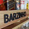 Bar e Adega de Parede para vinho e bebidas com porta taças - Barzinho - 60 x 51 - cor Nogueira - 3