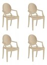Ver imagem 2 de Kit 04 Cadeiras Cappuccino P P Wind Plus Kappesberg UZ4003-15