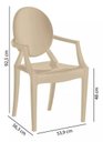 Ver imagem 3 de Kit 04 Cadeiras Cappuccino P P Wind Plus Kappesberg UZ4003-15