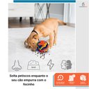 Ver imagem 4 de Brinquedo Bola De Fuçar Para Cachorro Esconder Petisco Interativo Enriquecimento Ambiental Pet Anti 